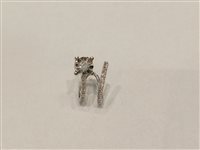 Mono orecchino Gazzola Gioielli Donna in Oro bianco 0.06 Ct EAOX3883-NG - EAOX3883-NG